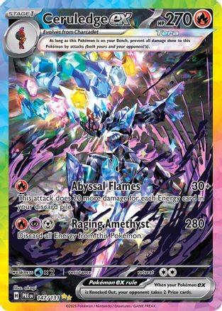 Ceruledge ex 147  - Holofoil SV Prismatic Evolutions - Special Illustration Rare