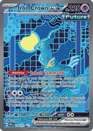 Iron Crown ex 158  - Holofoil SV Prismatic Evolutions - Special Illustration Rare