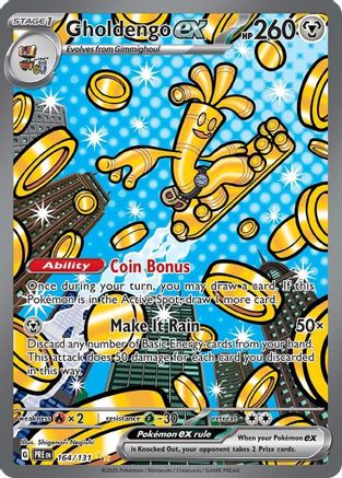 Gholdengo ex 164  - Holofoil SV Prismatic Evolutions - Special Illustration Rare