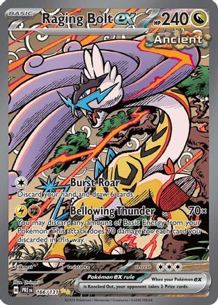 Raging Bolt ex 166  - Holofoil SV Prismatic Evolutions - Special Illustration Rare