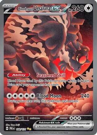 Bloodmoon Ursaluna ex 168  - Holofoil SV Prismatic Evolutions - Special Illustration Rare