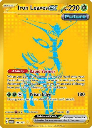 Iron Leaves ex 176  - Holofoil SV Prismatic Evolutions - Hyper Rare