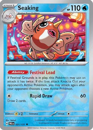 Seaking (Poke Ball Pattern) 021  - Holofoil SV Prismatic Evolutions - Uncommon