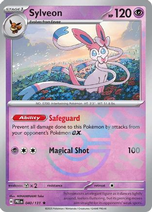 Sylveon (Poke Ball Pattern) 040  - Holofoil SV Prismatic Evolutions - Rare