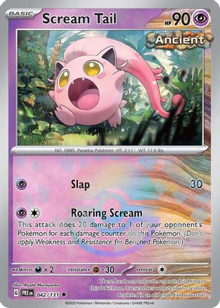 Scream Tail (Poke Ball Pattern) 042  - Holofoil SV Prismatic Evolutions - Uncommon