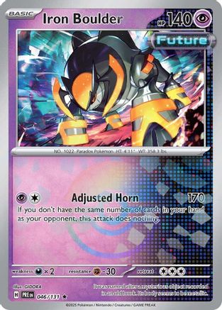 Iron Boulder (Poke Ball Pattern) 046  - Holofoil SV Prismatic Evolutions - Rare