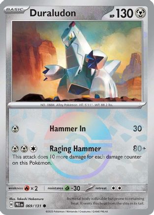 Duraludon (Poke Ball Pattern) 069  - Holofoil SV Prismatic Evolutions - Common
