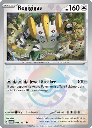Regigigas (Poke Ball Pattern) 086  - Holofoil SV Prismatic Evolutions - Uncommon