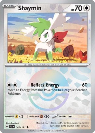 Shaymin (Poke Ball Pattern) 087  - Holofoil SV Prismatic Evolutions - Uncommon