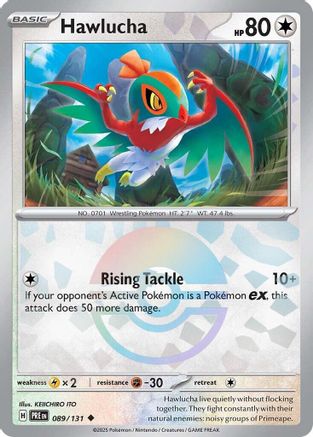 Hawlucha (Poke Ball Pattern) 089  - Holofoil SV Prismatic Evolutions - Uncommon
