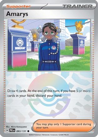 Amarys (Poke Ball Pattern) 093/131  - Holofoil SV Prismatic Evolutions - Common