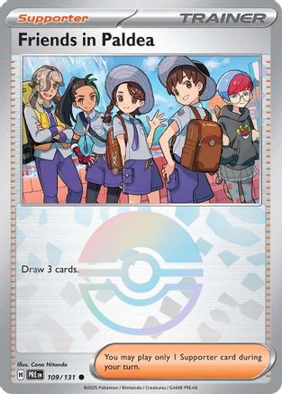 Friends in Paldea (Poke Ball Pattern) 109/131  - Holofoil SV Prismatic Evolutions - Common