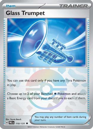 Glass Trumpet (Poke Ball Pattern) 110  - Holofoil SV Prismatic Evolutions - Uncommon