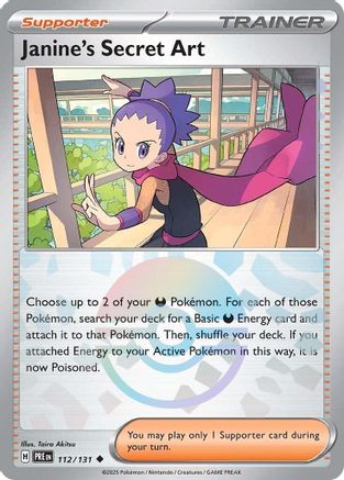 Janine's Secret Art (Poke Ball Pattern) 112/131  - Holofoil SV Prismatic Evolutions - Uncommon