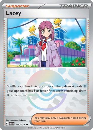 Lacey (Poke Ball Pattern) 114/131  - Holofoil SV Prismatic Evolutions - Uncommon