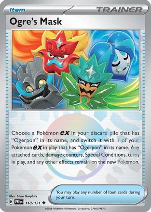 Ogre's Mask (Poke Ball Pattern) 118  - Holofoil SV Prismatic Evolutions - Uncommon