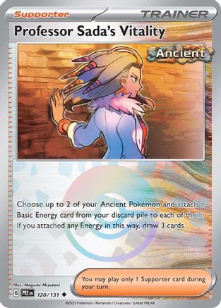 Professor Sada's Vitality (Poke Ball Pattern) 120  - Holofoil SV Prismatic Evolutions - Uncommon