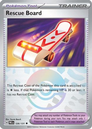 Rescue Board (Poke Ball Pattern) 126  - Holofoil SV Prismatic Evolutions - Uncommon