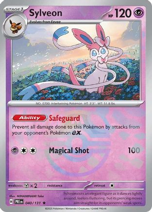 Sylveon (Master Ball Pattern) 040  - Holofoil SV Prismatic Evolutions - Rare