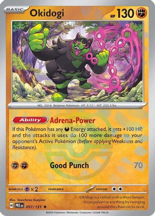 Okidogi (Master Ball Pattern) 057  - Holofoil SV Prismatic Evolutions - Rare