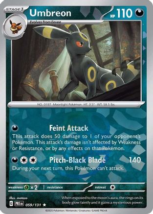 Umbreon (Master Ball Pattern) 059  - Holofoil SV Prismatic Evolutions - Rare