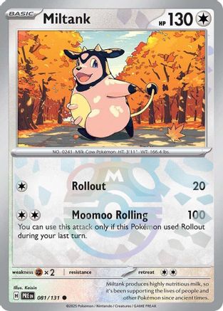 Miltank (Master Ball Pattern) 081  - Holofoil SV Prismatic Evolutions - Common