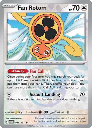 Fan Rotom (Master Ball Pattern) 085  - Holofoil SV Prismatic Evolutions - Common