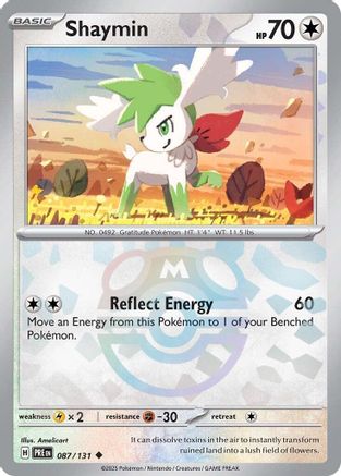 Shaymin (Master Ball Pattern) 087  - Holofoil SV Prismatic Evolutions - Uncommon
