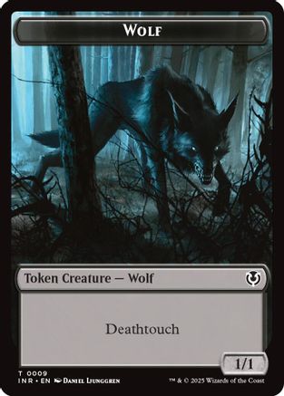 Wolf (0009) // Wolf (0018) Double-Sided Token (INR-9 // 18) - Innistrad Remastered Foil