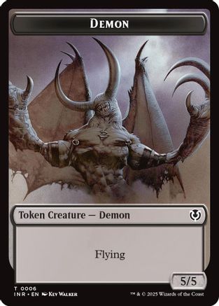 Demon // Human Cleric Double-Sided Token (INR-6 // 19) - Innistrad Remastered