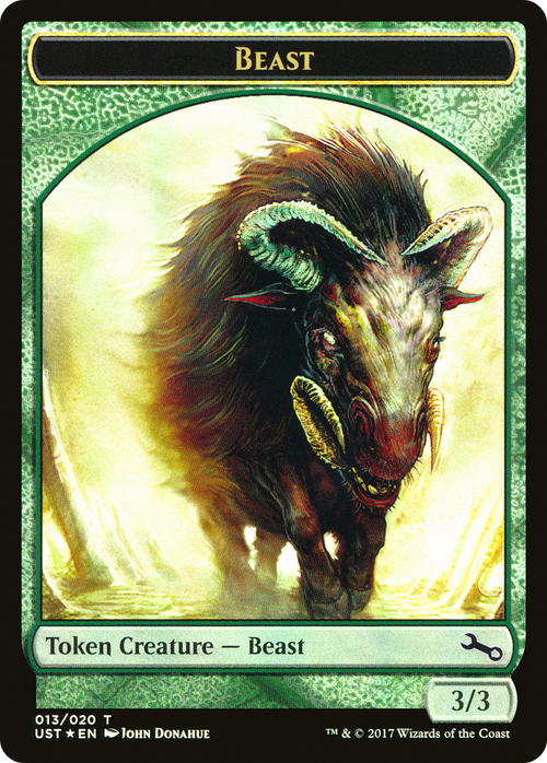 Beast Token (UST-013) - Unstable Tokens Foil