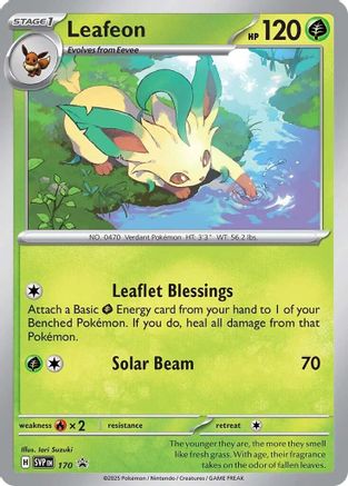 Leafeon (Cosmos Holo) 170  - Holofoil SV Scarlet & Violet Promo Cards - Promo