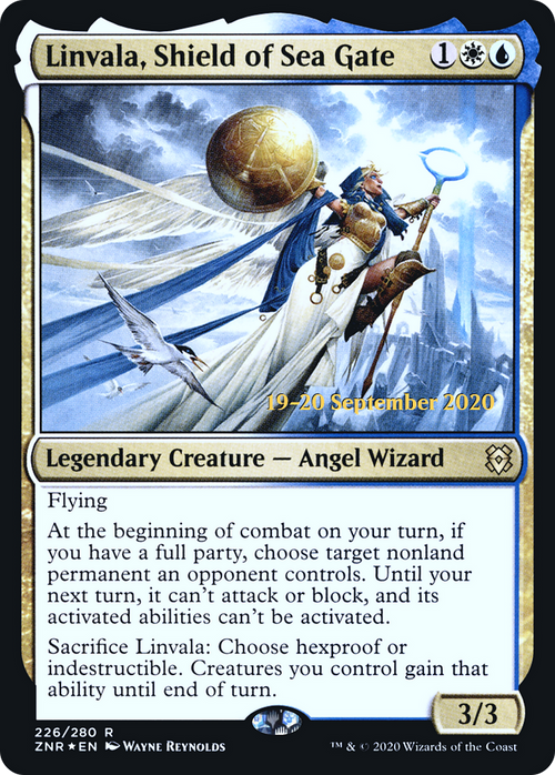 Linvala, Shield of Sea Gate (PRE-226S) - Zendikar Rising Promos Foil