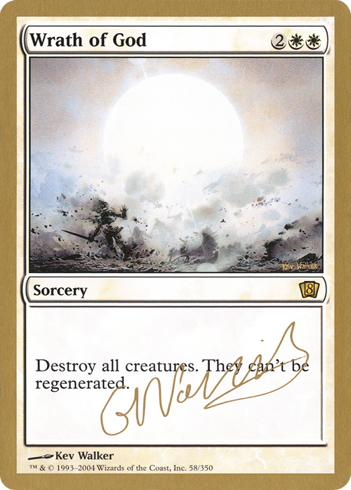 Wrath of God - 2004 Gabriel Nassif (8ED) (WCD-GN58) - World Championship Decks 2004