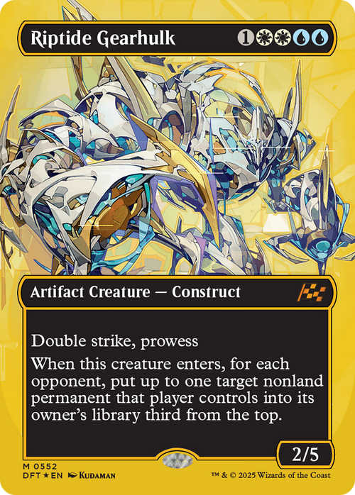 Riptide Gearhulk (Borderless) (First-Place Foil) (DFT-552) - Aetherdrift Foil