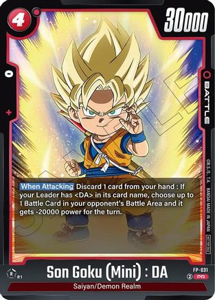 Son Goku (Mini) : DA - FP-031 (FP-031) - Fusion World Promotion Cards and Packs