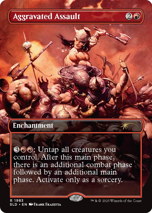 Aggravated Assault (SLD-1983) - Secret Lair Drop Series (Borderless) Foil
