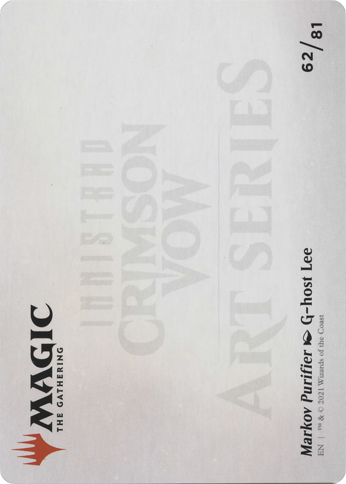 Markov Purifier // Markov Purifier (AVOW-062) - Crimson Vow Art Series (Borderless)
