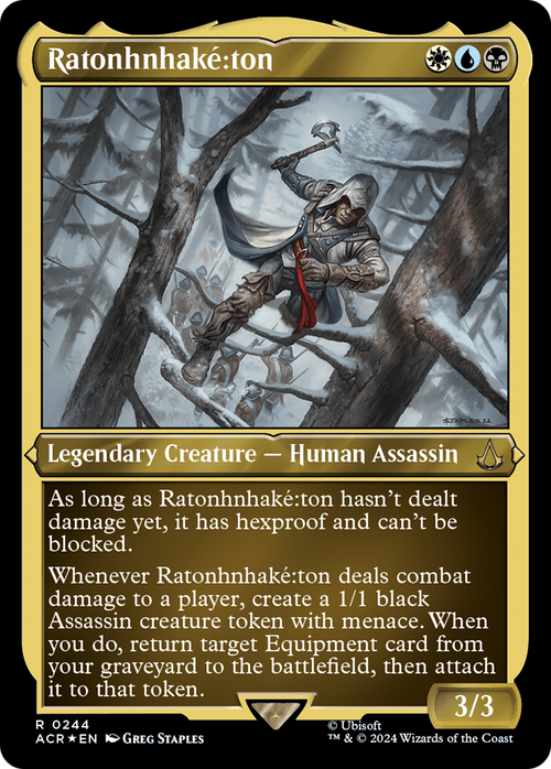Ratonhnhake:ton (Foil Etched) (ACR-244) - Assassin's Creed Foil