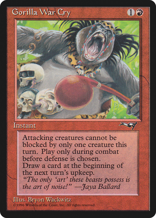 Gorilla War Cry (Red Club) (ALL-109) - Alliances