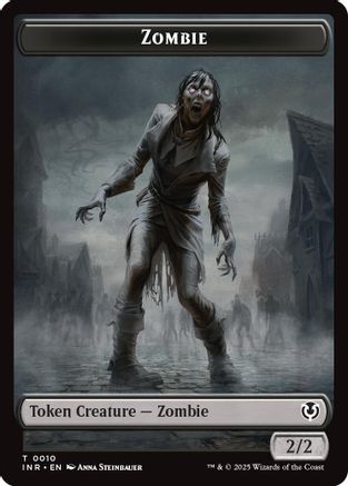 Zombie (0010) // Blood Double-Sided Token (INR-10 // 21) - Innistrad Remastered