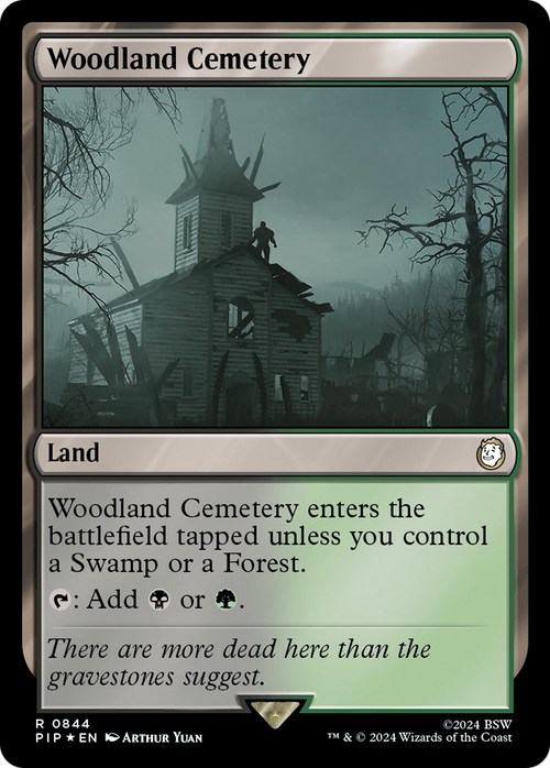 Woodland Cemetery (Surge Foil) (PIP-844) - Fallout Foil