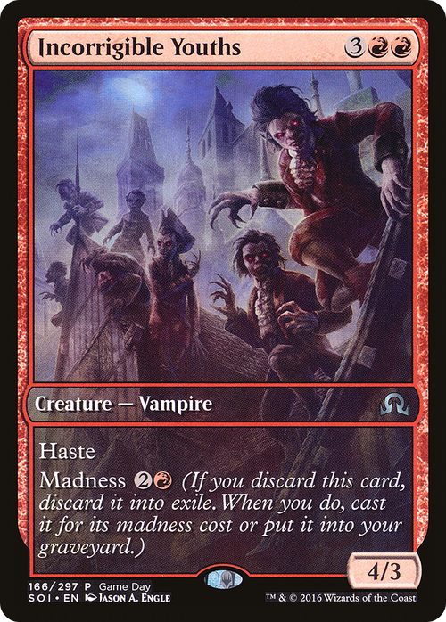Incorrigible Youths (GAME-166) - Shadows over Innistrad Promos