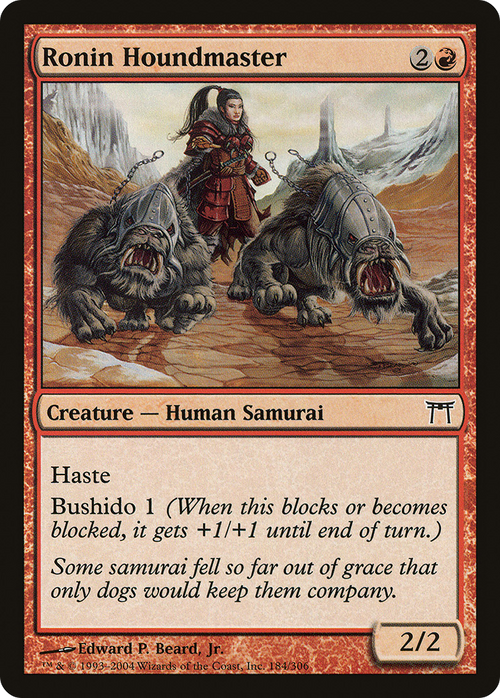 Ronin Houndmaster (CHK-184) - Champions of Kamigawa