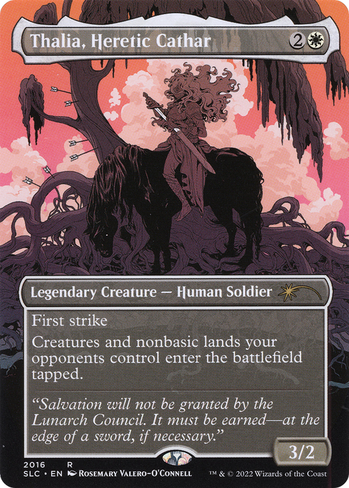 Thalia, Heretic Cathar (SLC-2016) - Secret Lair Countdown Kit (Borderless) Foil