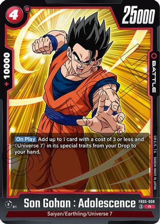 Son Gohan : Adolescence - FB05-008 (FB05-008) - New Adventure Holofoil