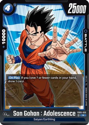 Son Gohan : Adolescence - FB05-033 (FB05-033) - New Adventure Holofoil