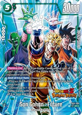 Son Gohan : Future (Dragon Ball Z Dokkan Battle Alternate Art) (FB02-089) - Blazing Aura Alternate Art Reprints Holofoil