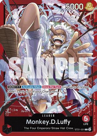 Monkey.D.Luffy (001) (ST21-001) - Starter Deck EX: Gear 5 Foil