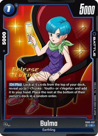 Bulma - FB05-037 (FB05-037) - New Adventure Release Event Cards